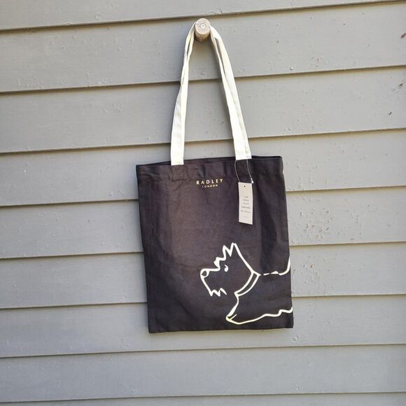 Radley London Scotty Dog Tote Black White NWT! - Picture 7 of 7